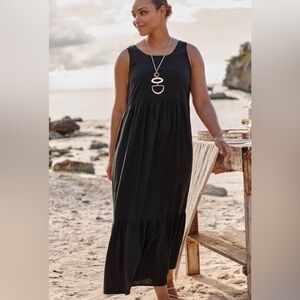 J jill cotton blend maxi dress size Med NWT